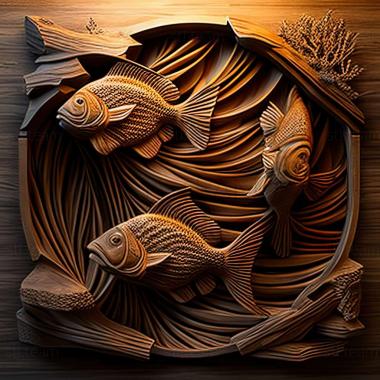3D model Fish apistograms (STL)